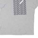 ADIDAS Mens Grey Graphic T-Shirt M Short Sleeve Crew Neck Cotton Blend Casual