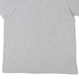 ADIDAS Mens Grey Graphic T-Shirt M Short Sleeve Crew Neck Cotton Blend Casual