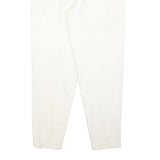 ESSENTIALS Womens Cotton Blend White Regular Fit Straight Trousers W28 L30