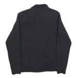 NIKE Mens Black Jacket S Cotton Blend Plain Zip Sports Casual Fitness Wear