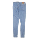 LEVI'S 710 Womens Slim Skinny Light Denim Jeans W26 L29 Classic Zip Cotton Blend
