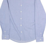 RIFLE Mens Blue Cotton Blend Shirt M Button-Down Collar Long Sleeve Casual