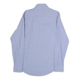 RIFLE Mens Blue Cotton Blend Shirt M Button-Down Collar Long Sleeve Casual