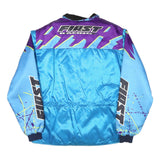 TACTEL Mens Blue & Purple Racing Jacket XL Polyester Blend Button Fastening