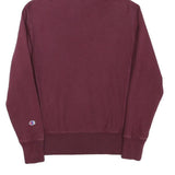 CHAMPION Mens Maroon Pullover Hoodie S Cotton Blend Comfort Casual