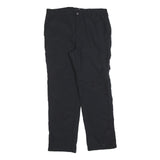 JOHN ADAMS Mens Black Regular Fit Straight Leg Trousers W38 L30 Polyester Blend