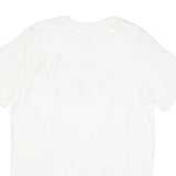 NIKE Mens White Purple Soccer Camp Graphic T-Shirt M Short Sleeve Crew Neck