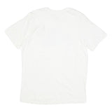 NIKE Mens White Purple Soccer Camp Graphic T-Shirt M Short Sleeve Crew Neck