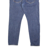 LEVI'S 512 Big E Mens Blue Slim Skinny Denim Medium W36 L27 Zip Cotton Blend