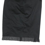 BURBERRY Womens Black Pencil Knee Length Cotton Blend Skirt UK 8 Elegant Classic