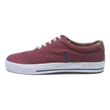 POLO RALPH LAUREN Men's Burgundy Low Top Trainers Cotton Blend UK 9 Casual