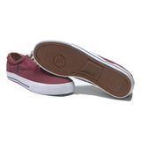POLO RALPH LAUREN Men's Burgundy Low Top Trainers Cotton Blend UK 9 Casual