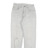 LEVI'S Womens Jeans White Slim Skinny Denim W27 L30 Button Closure Classic Fit