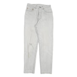 LEVI'S Womens Jeans White Slim Skinny Denim W27 L30 Button Closure Classic Fit