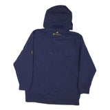 CHAMPION Mens Navy Blue UC Davis Logo Zip Jacket S Polyester Blend Hooded