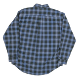 TOMMY HILFIGER Mens Blue Green Check Shirt XL Classic Button Down Collar Casual