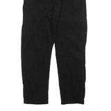 CARHARTT Womens Black Cotton Blend Regular Drawstring Trousers W32 L30 Casual