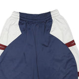 NIKE Mens Sports Shorts Navy Blue & White Colourblock L W28 Polyester Blend