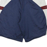 NIKE Mens Sports Shorts Navy Blue & White Colourblock L W28 Polyester Blend
