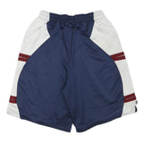 NIKE Mens Sports Shorts Navy Blue & White Colourblock L W28 Polyester Blend