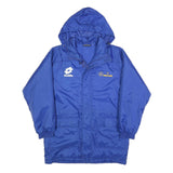LOTTO Mens Blue Zip Jacket XS Polyester Blend Plain Lightweight Sports