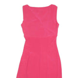 LAUREN RALPH LAUREN Womens Pink Sleeveless Wrap Dress Polyester Blend S Elegant