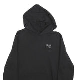 PUMA Mens Black Pullover Hoodie M Cotton Blend Casual Sportswear