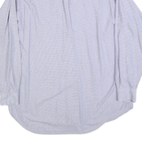 RALPH LAUREN Mens Blue Check Shirt M Cotton Blend Long Sleeve Classic Fit