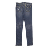MEK DNM Womens Slim Blue Denim Jeans W28 L34 Stylish Cotton Blend Zip Closure