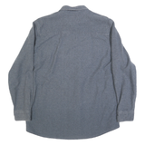 GRIZZLY MOUNTAIN Mens Blue Shirt L Cotton Long Sleeve Casual Classic Pocket