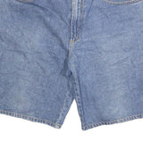MCORVIS Mens Denim Blue Casual Shorts L W36 Cotton Blend Relaxed Fit Stylish