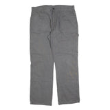 DICKIES Mens Cotton Blend Grey Relaxed Straight Trousers W36 L32 Workwear Casual