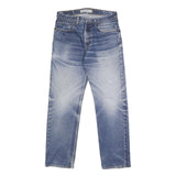 LEVI'S 505 Mens Jeans Blue Regular Straight Denim Medium W32 L32 Classic Style