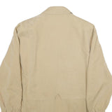 SPORTS & CLASSIC Womens Beige Faux Suede Zip Jacket UK 12 Casual Lightweight