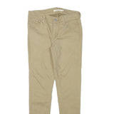 LEVI'S Womens Cotton Blend Beige Slim Skinny Trousers W26 L26 Stretch Casual