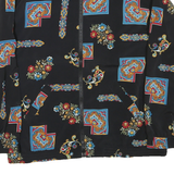 GW Mens Black Polyester Blend Floral Geometric Zip Jacket M Stylish Lightweight