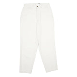 DOCKERS Womens Cotton White Classic Straight Trousers Closure Zip Size W28 L28