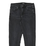 DIESEL Womens Slim Black Denim Slim Jeans W26 L24 Stretch Cotton Blend Zip
