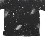 COCA COLA Womens Black & White Splatter Graphic T-Shirt M Short Sleeve Crew Neck