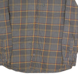 COLUMBIA Mens Grey Brown & Yellow Check Shirt XL Cotton Blend Long Sleeve Casual