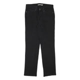 LEVI'S Womens Black Slim Skinny Denim Jeans Cotton Blend Zip W28 L27 Stretch