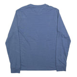 DKNY Mens Blue Long Sleeve Crew Neck T-Shirt M Polyester Blend Lightweight