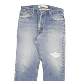 LEVI'S 505 Mens Jeans Blue Regular Straight Denim Medium W32 L29 Distressed