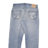 LEVI'S 505 Mens Jeans Blue Regular Straight Denim Medium W32 L29 Distressed