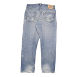 LEVI'S 505 Mens Jeans Blue Regular Straight Denim Medium W32 L29 Distressed