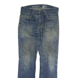 CARHARTT Mens Regular Fit Straight Leg Denim Blue Cotton W32 L32 Zip Jeans