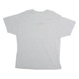 CHAMPION Mens Grey XL Cotton T-Shirt Short Sleeve Crew Neck Large Logo Print