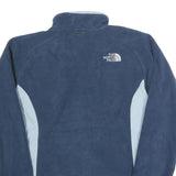 THE NORTH FACE Womens Blue & Light Blue Zip Up Fleece Jacket L Polyester Outdoor