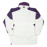 HELLY HANSEN Womens Purple & White Outdoor Jacket S Polyester Blend Zip Pocket