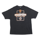 ALSTYLE Mens Black San Francisco Giants World Series Champions T-Shirt L Short